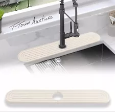 Sink Splash Guard Stone Drying Mat for Kitchen (15.7" x 3.9" x 2.5”) Diatomite