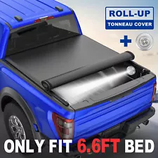 6.6FT Bed Roll Up Truck Tonneau Cover For 88-07 Chevy Silverado GMC Sierra 1500