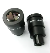 New Pair WF 20X EYEPIECE FOR NIKON OLYMPUS LEICA ZEISS STEREO MICROSCOPE 30MM