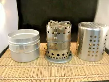 VULCAN SATETY CHEF CAMP STOVE USA MADE 1950'S VINT. CANISTER CAMP COOKING STOVE