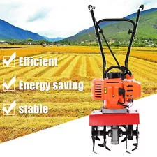 7.9inch Tilling Width Digging 3HP/1.65kW52cc Garden Mini Tiller2 Stroke 9000RPM~