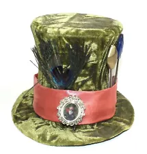 Disney Parks Alice In Wonderland Johnny Depp Mad Hatter Cameo Velvet Top Hat