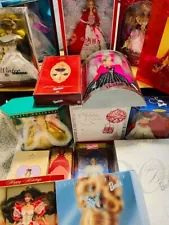 Lot 17 Rare Collectible Barbies w/Box great shape NIB sold value $800+FREE SHIP!