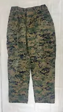 USMC Marine Corps Woodland Digital MARPAT Trousers Medium Short BDU Pants MCCU