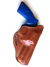 Leather Holster for RUGER GP100 / S&W K or L Frame Revolver 4" - (7410 Brn)