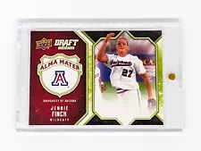 2009-10 Upper Deck Draft Edition Alma Mater Green AMFI Jennie Finch /50 Jersey #