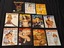 Collection of 11 Vintage 1994 Playboy Magazines All Complete & Nice Condition