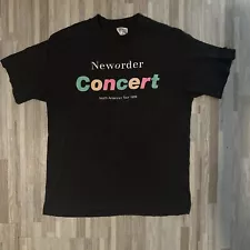 80s New Order Concert T-shirt Vintage Vtg