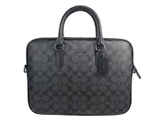 Coach (CJ630) Liam Signature Compact Brief Case Laptop Bag