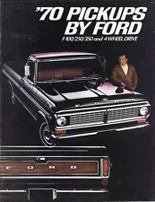 1970 Ford Pickup Truck Sales Brochure Pickup F-100 F-250 F-350 4 W/D Original