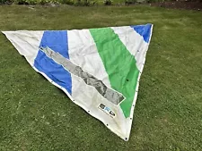 Sunfish Sail - Green, Blue & White - Sunfish Sailboat