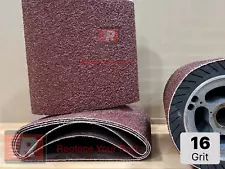 Premium 16 grit Sandpaper Belts 8" X 19" 10-pack for EZ8 floor sander