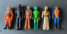 1977 STAR WARS LUKE / DARTHVADER / BEN /GRED00 /SANDPEOPLE /WALRUSMAN FIGURE LOT