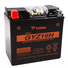 Yuasa Battery Maintenance Free AGM High Performance GYZ16H (For: More than one vehicle)