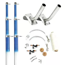 Tigress 15' Fiberglass Telescoping Outrigger System - White/Blue 88200-1 UPC ...