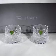 Waterford Lismore Old Fashioned Glasses 9oz -Set of 2 Two Crystal