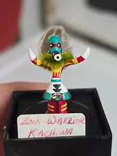 DOLLHOUSE MINIATURE ARTISAN SALE` JO Zuni Warrior Kachina Doll 1:12