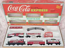 Vintage 1992 K-Line 027 Coca-Cola Express Train Set In Original Box - Incomplete