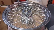 60 Spoke Motorcycle Wheel / Chrome/ Billet