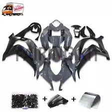 FK Injection Black Grey Fairing Fit for Kawasaki NINJA 2016-2019 ZX10R l011