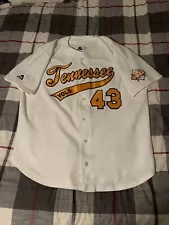 Tennessee Volunteers Ryan Meyers Baseball Jersey Size Large White Vols