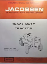 Jacobsen 53500 HD 195 Hydro Lawn Garden Tractor Owner & Parts (2 Manual s 19.5hp