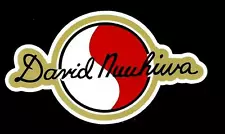 "DAVID NUUHIWA SURFBOARDS" Sticker Decal Surfboard 1960's RETRO surfing