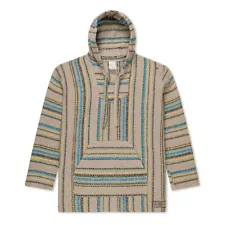 Drug Rug Baja Hoodie | Mexican Poncho with Soft Inner Lining S, M, L, XL, XXL