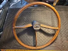 1957 1959 Chevy Truck Steering Wheel Unique Leather Wrapped