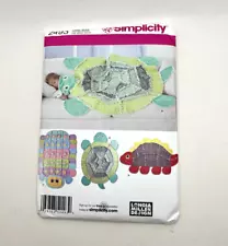 Simplicity 2493 Rag Quilts Pattern - Dinosaur, Turtle, Caterpillar Uncut/NEW