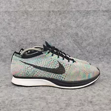 Nike Flyknit Racer Running Shoes Mens Size 9.5 Multicolor Sneakers 526628-304