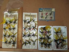 Lot 78- 47 Topwater Fishing Bass Panfish Popper Flies Bugs Lure Mix