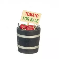 Dollhouse Bucket of Tomatoes For Sale Miniature Greengrocers Shop Accessory