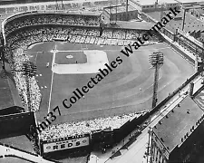 CROSLEY FIELD BW AERIAL CINCINNATI REDS BASEBALL 8X10 PHOTO