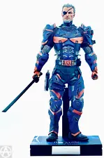 Custom DEATHSTROKE 12-inch Statue includes Head Sculpt and Helmet with Stand