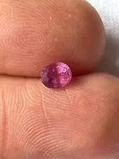 0.61 ct 5.2 x 4.3 mm Oval Pinkish Purple Sapphire Madagascar Heated