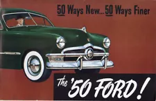 1950 FORD V-8/6 PASSENGER CAR SALES BROCHURE