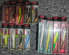 Rapala Fishing Lures Bass Crankbaits Lot Of 13 Brand New Pike Walleye Musky