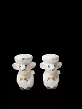 Vintage Cooking Chef Mice Anthropomorphic Salt & Pepper Shaker