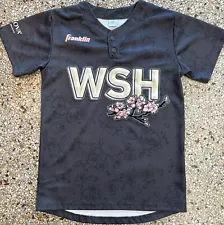 New ListingWASHINGTON NATIONALS City Connect Cherry Blossom SGA Replica Jersey YOUTH LARGE