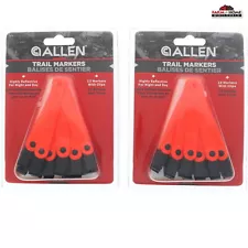 24 Allen Trail Markers Reflective Day/Night With Clips ~ NEW