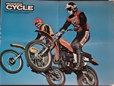 1976 Harley Davidson MX250 Suzuki Yamaha 175 Motorcycle Poster 22 in. x 16 in.