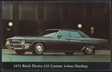 1972 Buick Electra 225 Custom 4-door hardtop dealer advertising postcard