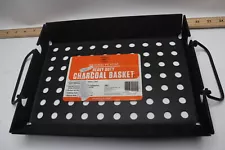 Portable Kitchen Charcoal Grill Basket Tray for Barbecue