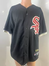 Custom KUHV-IT Leather Embroidery Chicago White Sox Michael Jordan #45 SZ L