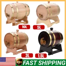 1.5 , 3 , 5 ，10 liters Vintage Wood Oak Timber Wine Barrel For Beer Whiskey Rum