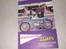 JAMES MOTORCYCLES FOR 1964 - STREETS AHEAD - SALES BROCHURE BOOKLET