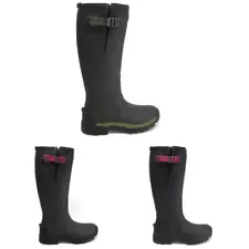 Hunter Womens Boots Balmoral Tall Side Casual Buckle Calf Length Rubber