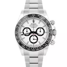 NEW APRIL 2024 Rolex Daytona Cosmograph White PANDA 40mm Watch 126500 LN BOX