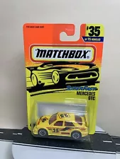 Matchbox Super Fast MB #35 Mercedes Benz GTC Touring Car Sedan Yellow/Black/Red